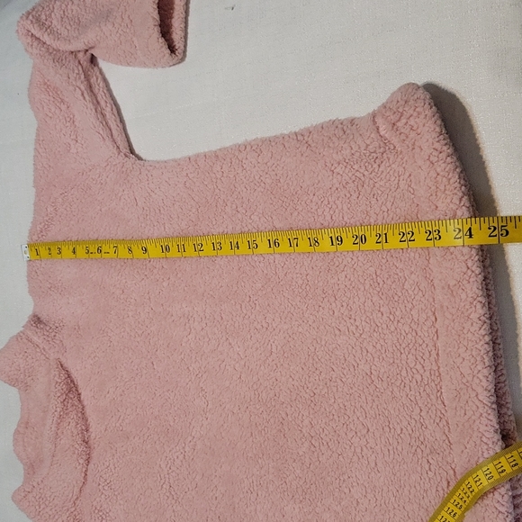 Jane and Bleeker pink teddy pullover women's medium - Picture 4 of 7